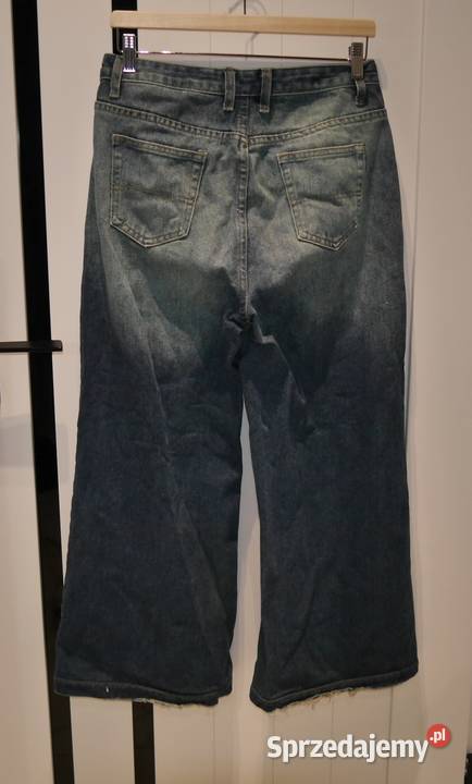 Shein Baggy fajne szerokie spodnie 38 M Długie dolnośląskie