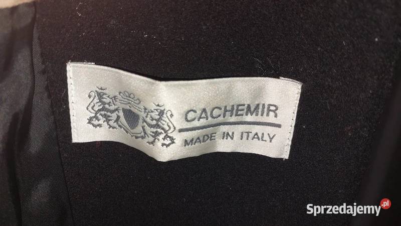 Płaszcz damski czarny z kaszmiru rozmiar 42 Opole