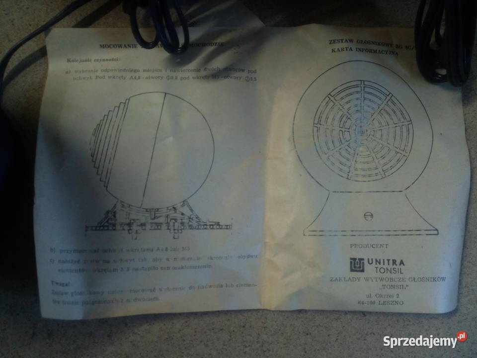 Radio SafariWiraż antena Unitra i głośniki wielkopolskie Ostrów Wielkopolski