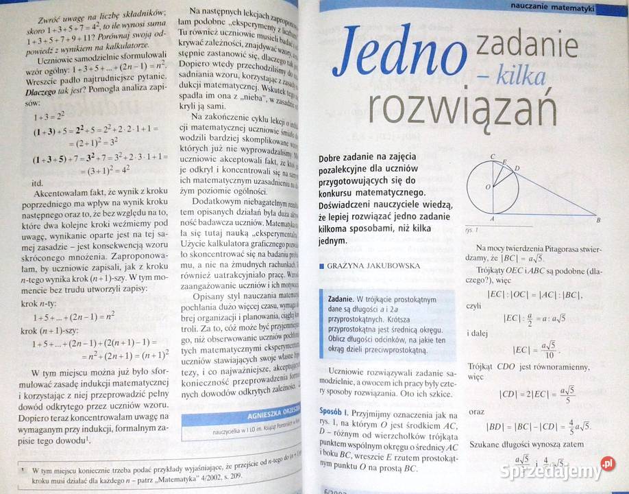 Matematyka Czasopismo nauczycieli 2003 Chełm