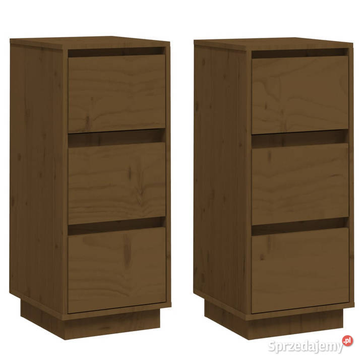 Szafki 2 miodowy brąz 32x34x75 lite drewno mazowieckie