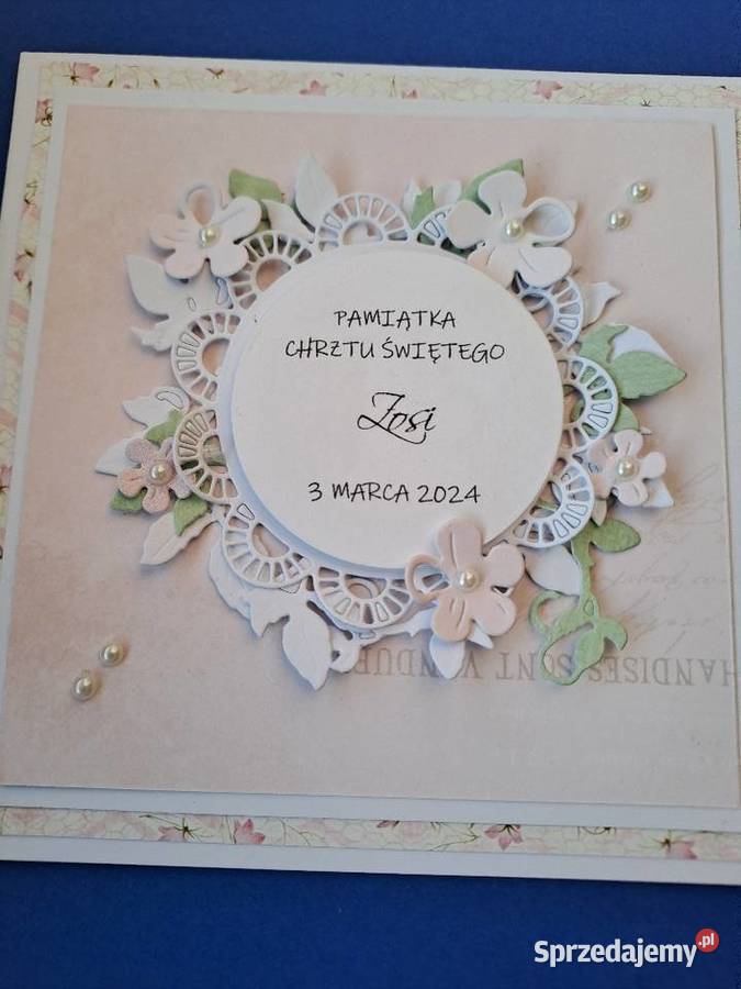 Kartka w kopercie chrzest śląskie