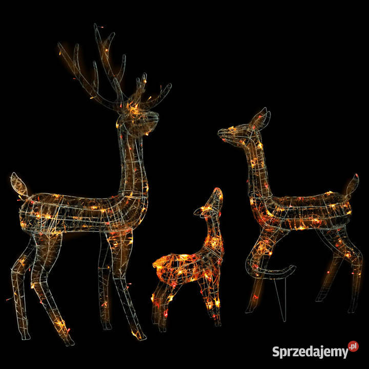 vidaXL Świąteczne renifery akrylowe 300 Warszawa
