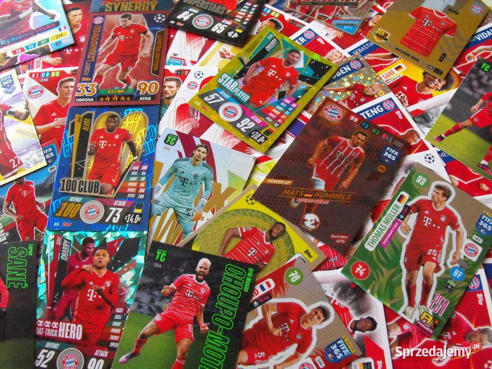 FC BAYERN MUNCHEN zestaw kart PANINI i inne Mykanów