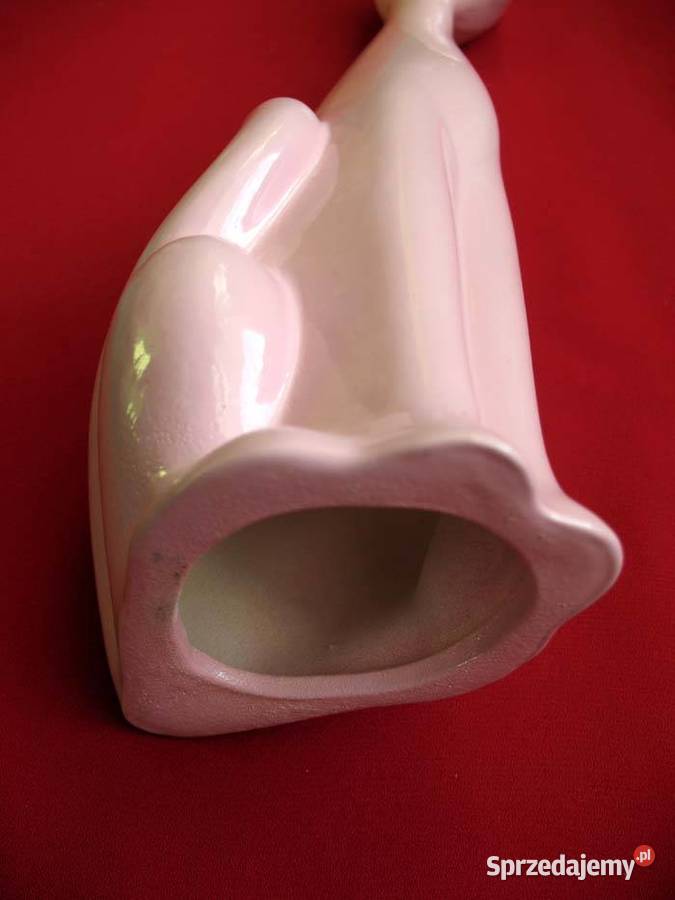 Kot Powabna koteczka różowa figurka porcelana 28 mazowieckie Siedlce