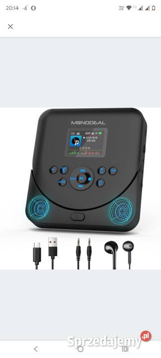 ODTWARZACZ CD DISCMAN 2000mAh BEZPRZEWODOWA śląskie Zawiercie