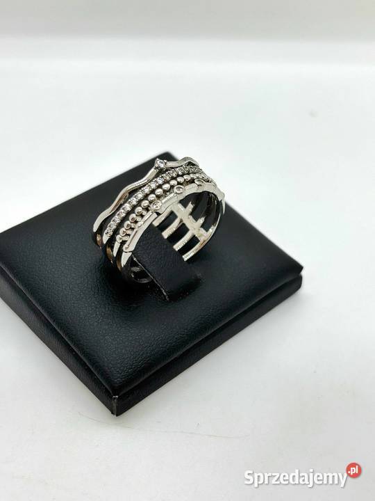 Nowy Srebrny Pierścionek pr 925 470g Rozmiar 21 Elbląg