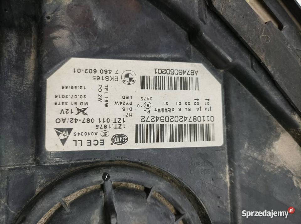 LAMPA PRZÓD PRAWA EUROPA BIXENON USZKODZONA Bmw