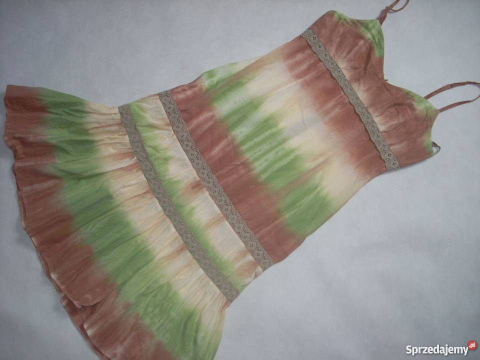 Taranko letnia Sukienka Bawełna Ombre Falbana 36 Spódnice i sukienki Moda i Styl Nowy Sącz