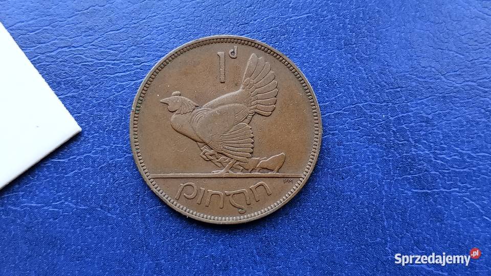 Stare monety 1 pens 1937 Irlandia