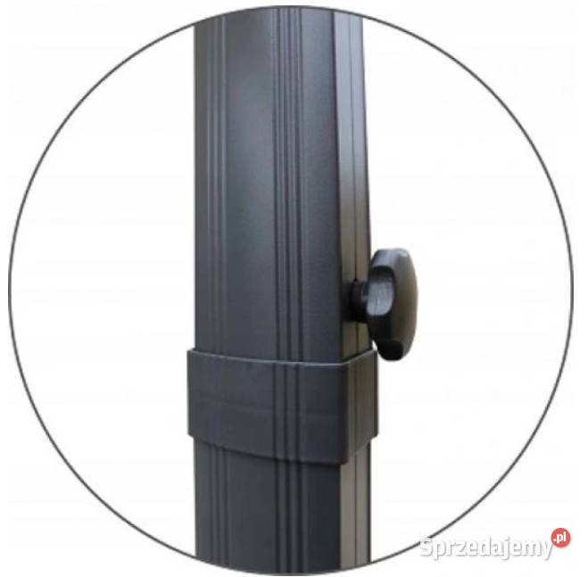 Parasol ogrodowy Roma 300x300 pokrowiec szay czarny wielkopolskie sprzedam