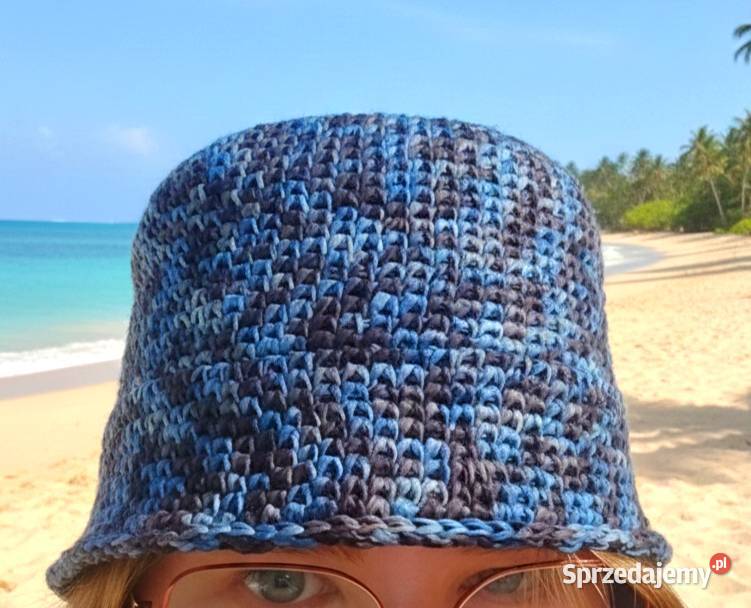 Kapelusz Panama i zawieszek na torebkę crochet Piotrków Trybunalski