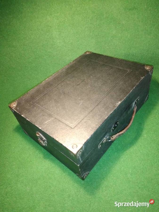 Gramofon stary walizkowy na korbkę RECORD Antyki Gorzów Wielkopolski