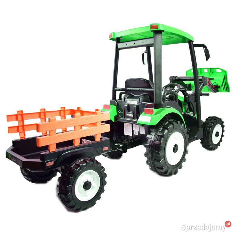 Autko na akumulator OLBRZYMI TRAKTOR Z PRZYCZEPĄ Myszków
