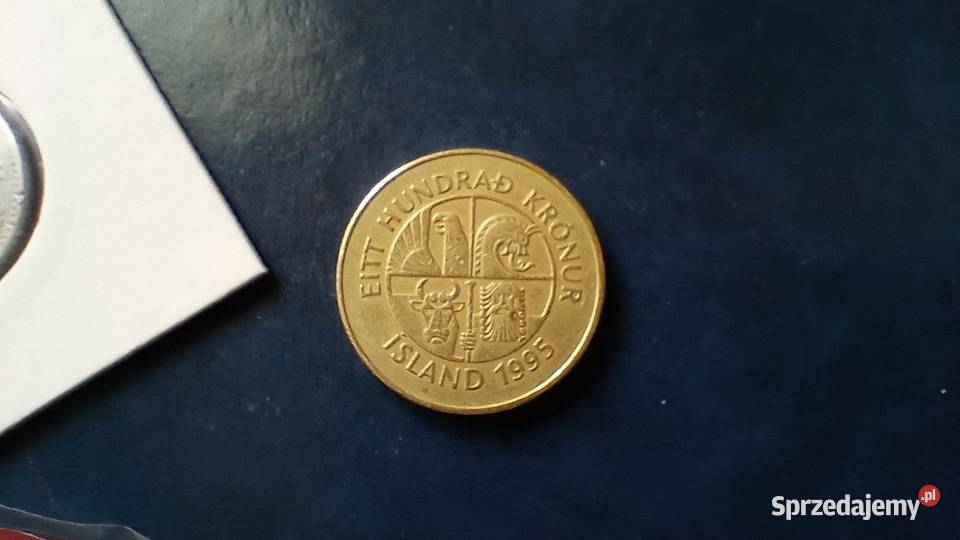 Stare monety 100 koron 1995 Islandia Lesko