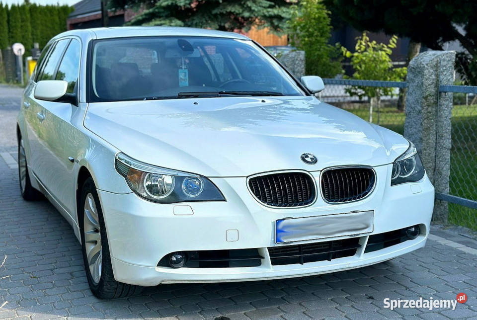 BMW 520 BMW e61 520d 163 M47 Kombi Biała BMW Wrocław