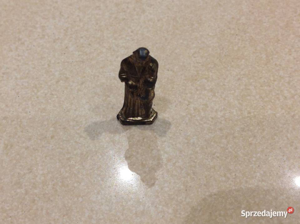 Stara Figurka Mosiężna Św ANTONI Miniaturka Nowa Sól