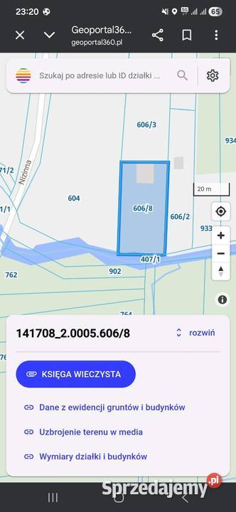 Dom 50m2 plus działka 1306m2 z dostępem do rzeki Duchnów