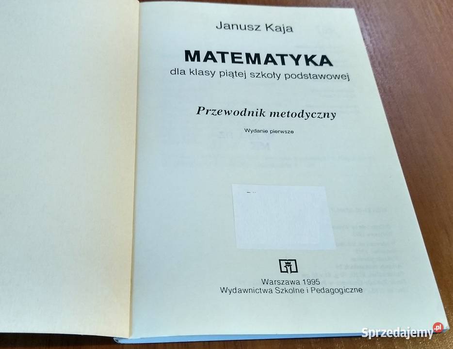 Matematyka 5 klasy piątej Przewodnik metodyczny pomorskie Gdańsk