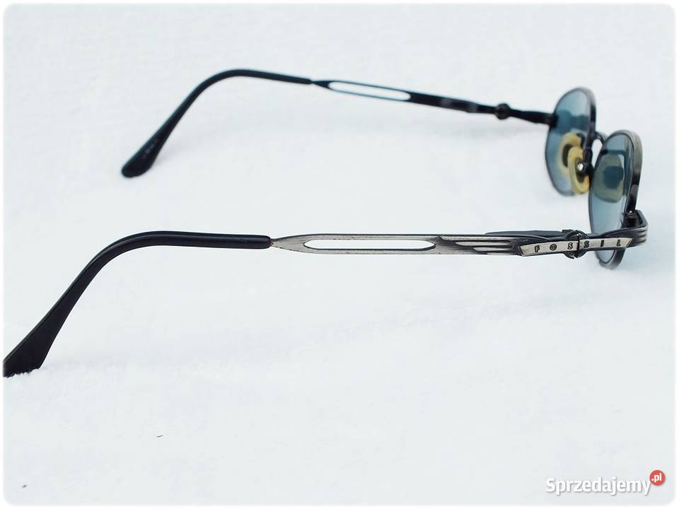 Okulary Vintage FOSSIL Owal Metal Frame Blue z lubuskie sprzedam