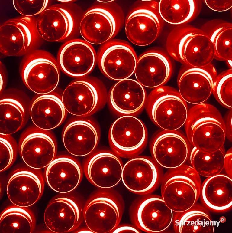 LAMPKI 100 LED NA CHOINKĘ ZEWWEW 85m CZERWONE