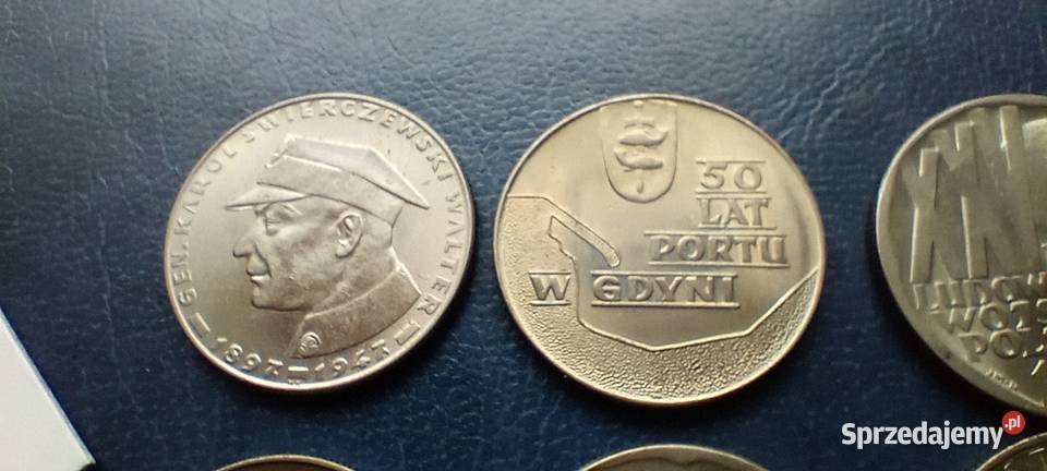 Stare monety 6 monet 10 złotych PRL Polska Lesko