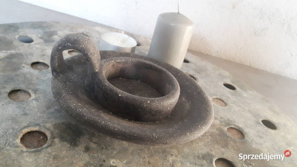 Świecznik ceramiczny ręcznie wykonany Otwock