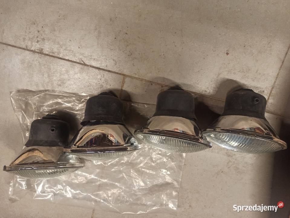 Komplet lamp zelmot fiat 125p Polonez nowe osobowe Lampy przednie