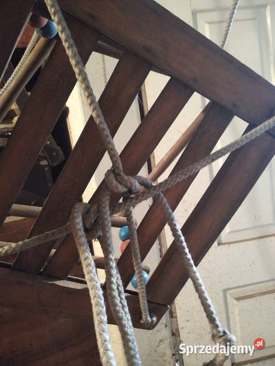 Stara huśtawka dziecięca drewniana zabytek PRL Pozostałe Dąbrowa Górnicza