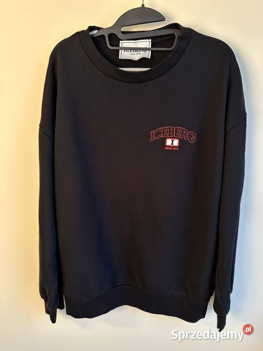 Bawełniana bluza męska Iceberg czarny Kraków