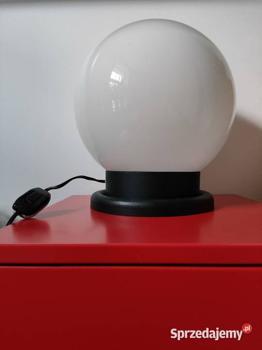 Lampa szklana kula PRL vintage lata 60 Kalisz