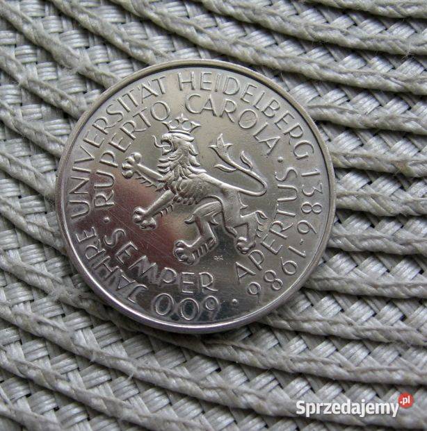 Niemcy 5 Marek 1986r Uniwersytet Ładna Antyki, Sztuka, Kolekcje Kalisz