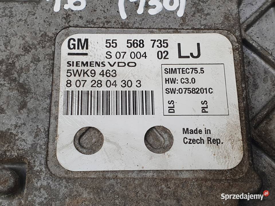 STEROWNIK SILNIKA Opel Astra III H 16 16V Chełm