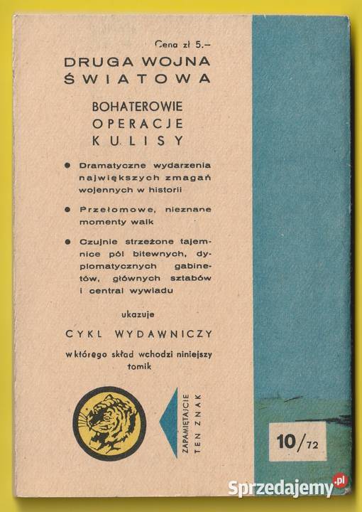 ŻÓŁTY TYGRYS PERYSKOP W GÓRĘ 1972 sprzedam