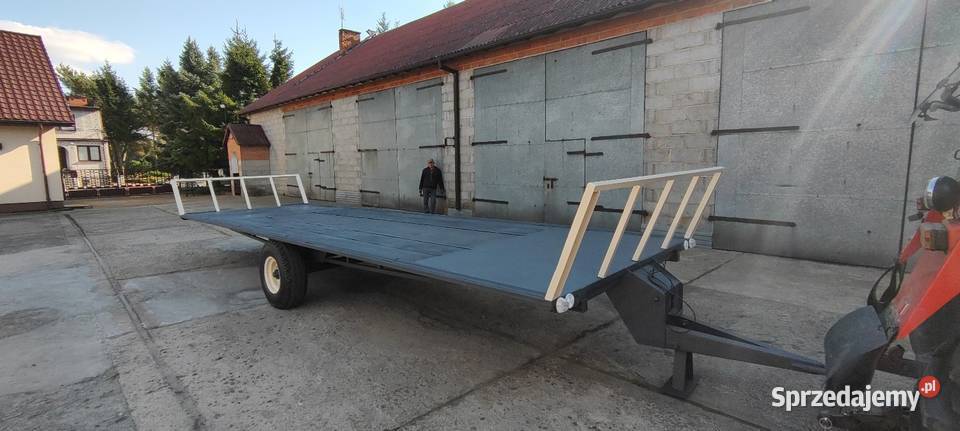 Przyczepa laweta do balotów nieuszkodzony Rolnictwo Przedecz