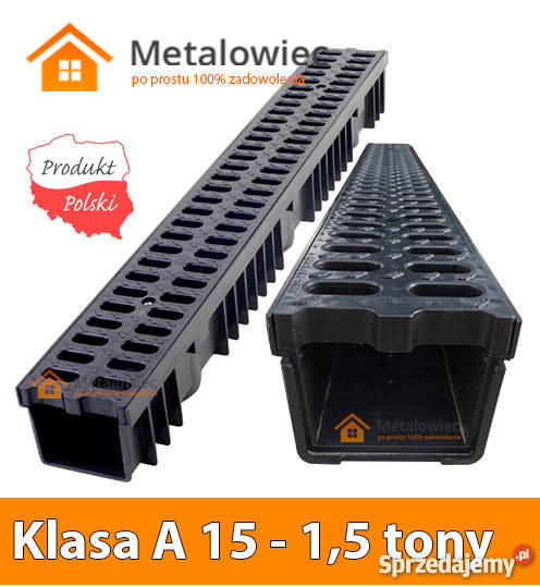 Odwodnienie liniowe KANAŁ 105mm z Tworzywa Włocławek