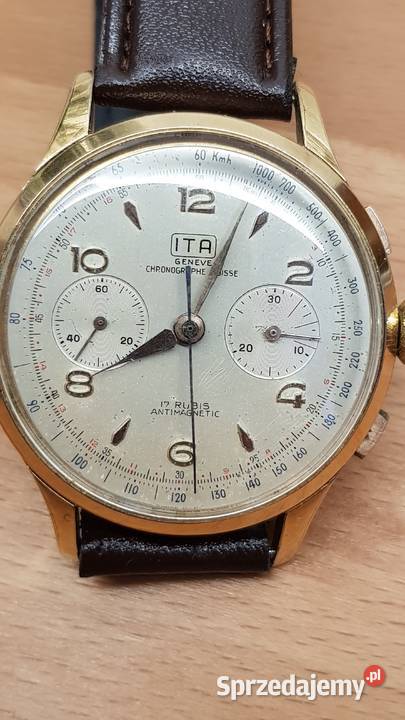 Duży męski zegarek ITA Geneve Chronographe Chorzów