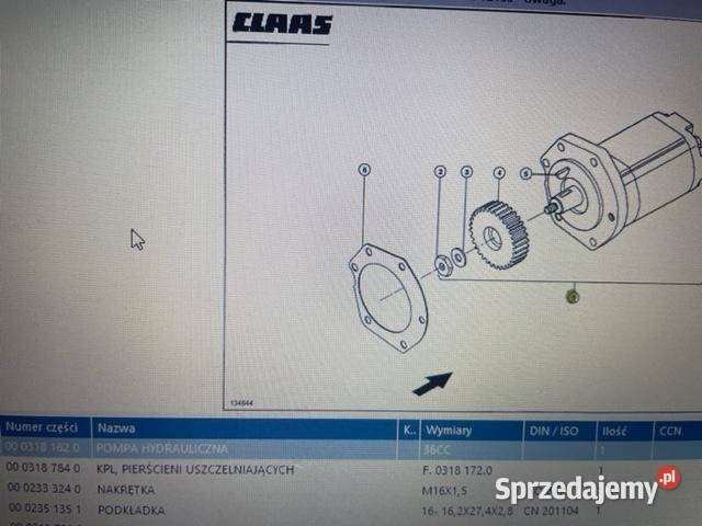 Pompa oleju claas claas Targo c50 c40 0003181820 wielkopolskie Jastrzębniki sprzedam