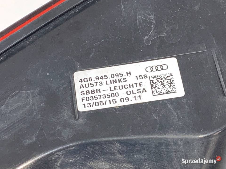 LAMPA LEWY TYŁ AUDI A7 4G 4G8945095H Hatchback
