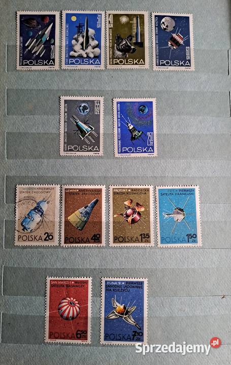 Znaczki pocztowe Polska i CCCP kosmos Katowice
