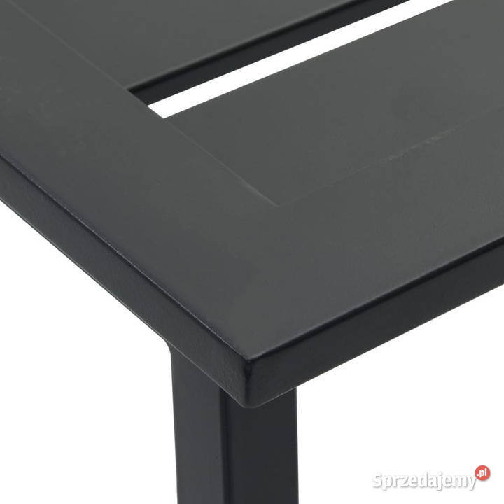 Stołki barowe 4 czarne 38x38x80 malowana stal Krzesła ogrodowe mazowieckie