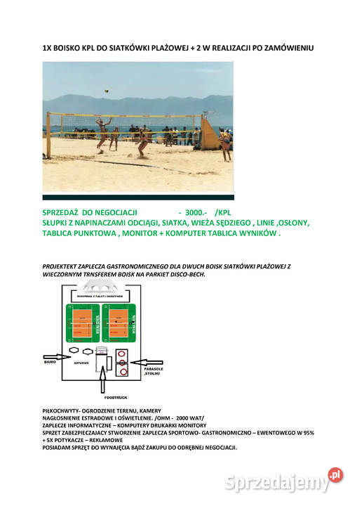 1X BOISKO KPL DO SIATKÓWKI PLAŻOWEJ Bytom