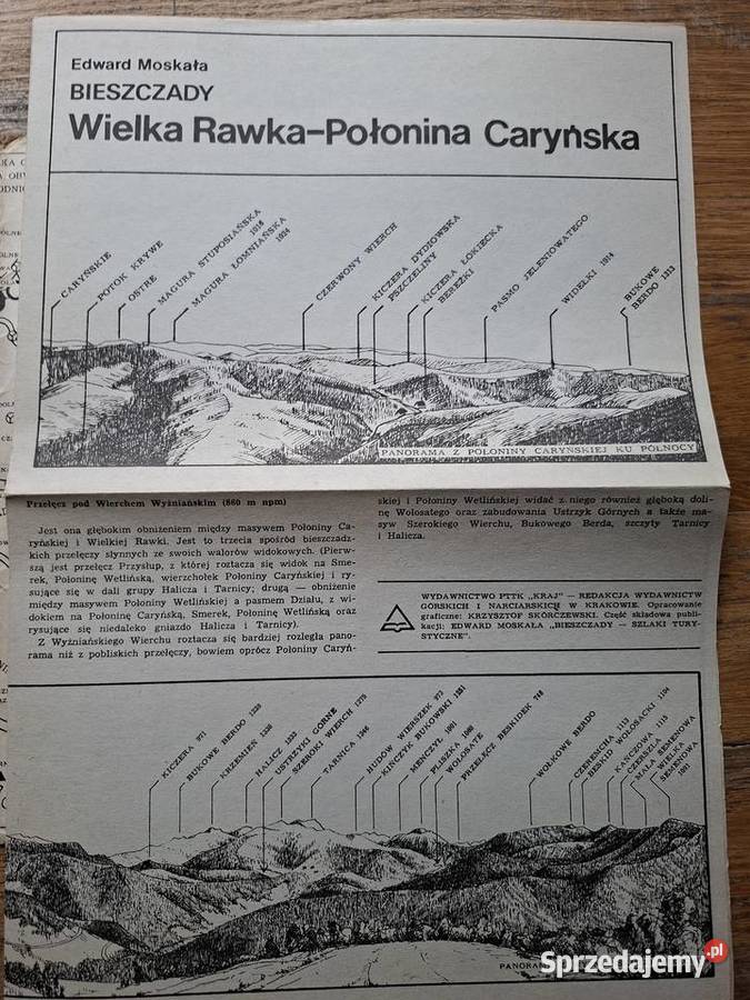 Bieszczady szlaki turystyczne Edward Moskała Kraków