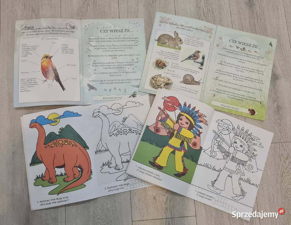 Książka zestaw bajki kolorowanki książeczki