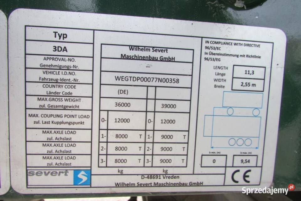 Naczepa wywrotka Warszawa