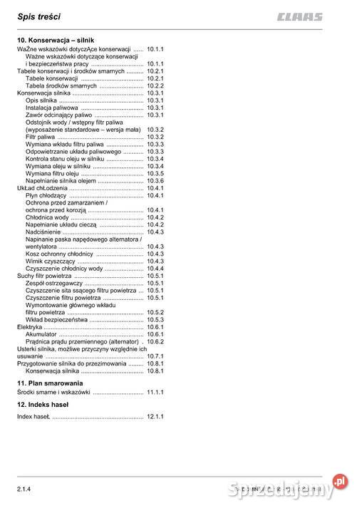 Instrukcja obsługi Claas dominator 130 140 150 miękka Pozostałe Stalowa Wola sprzedam