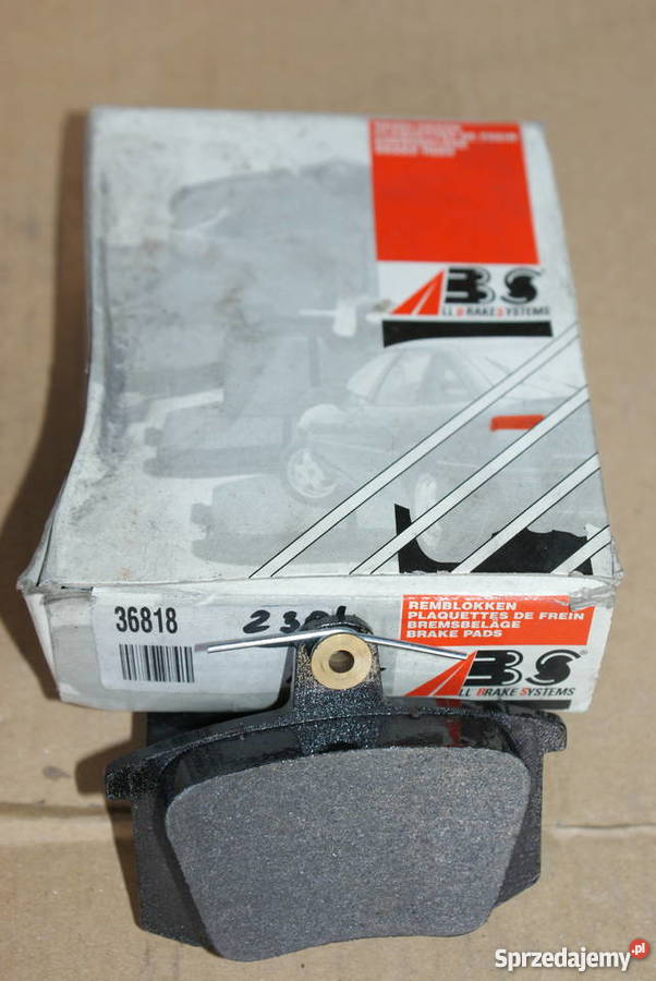 KLOCKI HAMULC AUDI 80100 TYŁ abs36818 osobowe