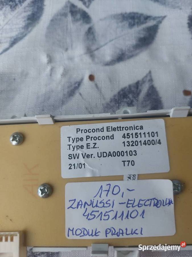 ZANUSSI ELECTROLUX 45151111 MODUŁ PRALKI Nowy Sącz