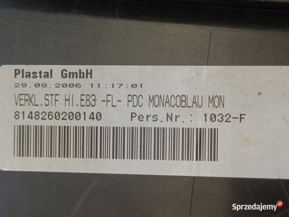 BMW X3 E83N NAROŻNIK ZDERZAKA PRAWY TYŁ 3416238 osobowe