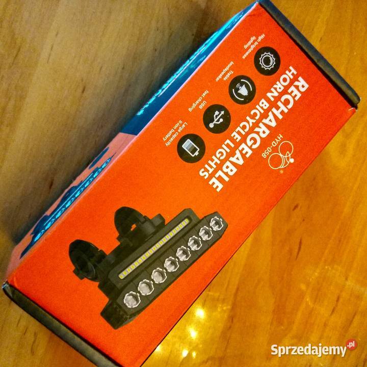 Lamka oświetlenie rowerowenowepilot klaksonmocna Sport i Wypoczynek dolnośląskie Świebodzice